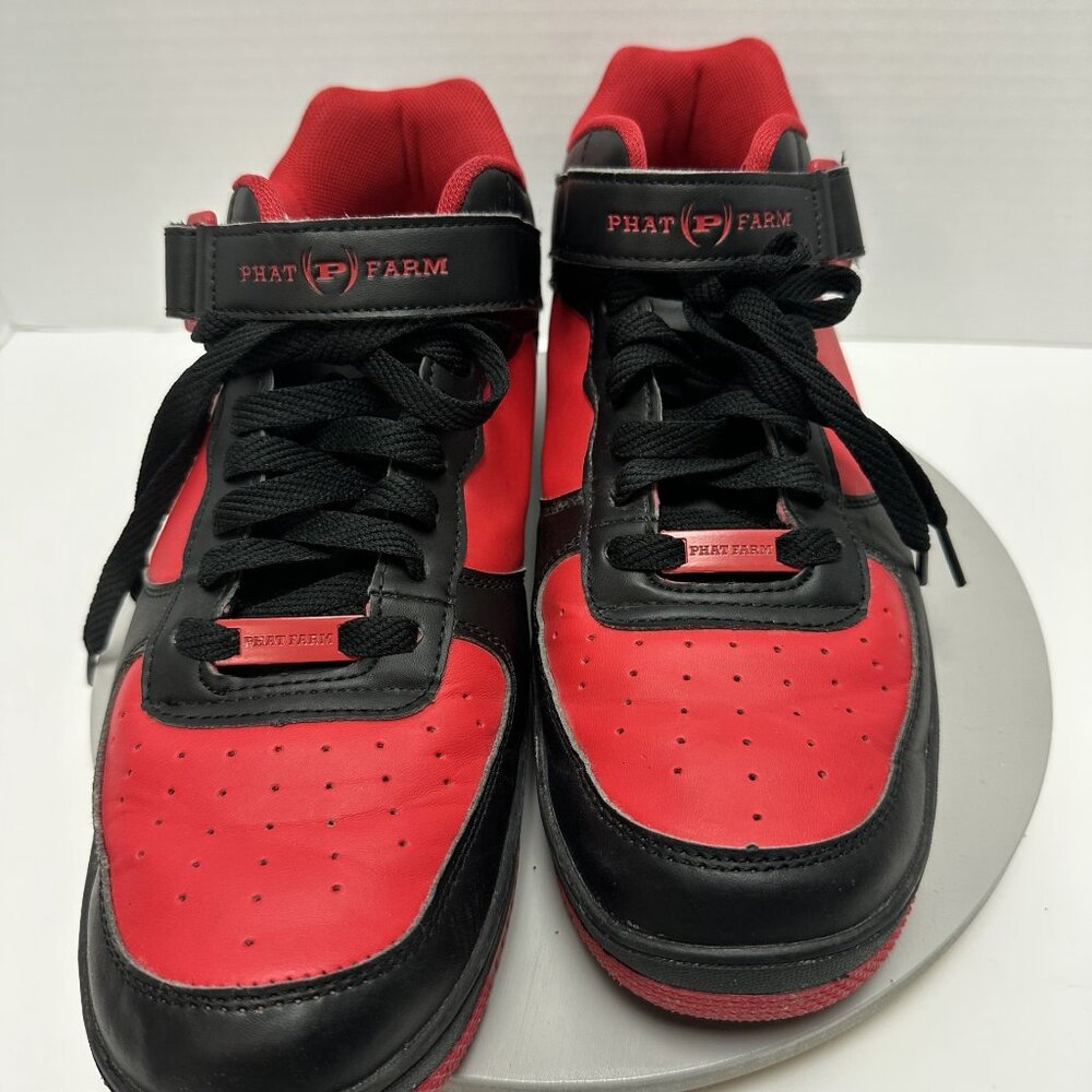 Phat Farm Men's Sneakers Size 11.5 Red and Black Color